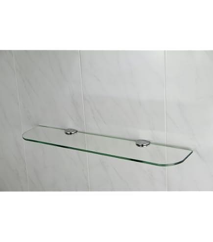 vidaXL Scaffale Angolare Supporti Cromati in Vetro Trasparente 35x35cm