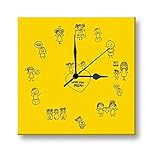 Giftsmate Mothers Day Gifts from daughter Cute I Love You Mum Wall Clock for Mom - 6x6 inches