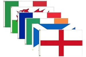 AZ FLAG Rugby 6 nations Championship 6 flags KIT 3' x 5' - Rugby cup Flag 90 x 150 cm - Banner 3x5 ft