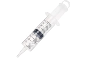 YCDC Disposable Plastic Injector Syringe No Needle 100mL For Lab Nutrient Measuring, Mini Garden Watering, Liquids Preparing, Ink Adding, Drawing Oil, Dog/Pig/Calves Feeding, Nursing Tools, 100cc, 1Pc