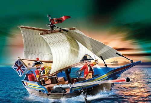 Imagen 2 de Playmobil Piratas - Barco de los soldados (5140)