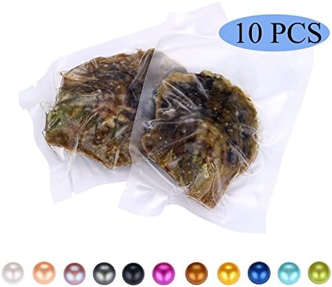 Oyster Round Pearls, Pearls, Single Pearls, Rainbow Pearls, Party Gift, Genuine Pearl, Party Pearls, Bulk Wholesale (7-8mm,10PCS)