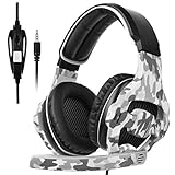 SADES SA810 Neu aktualisiert Xbox one Mikrofon PS4 Headset Over Ear Stereo Gaming Headset Bass Kopfhrer Gaming mit Noise Isolation Mikrofon fr neue Xbox one PC PS4 Laptop Telefon (Camouflage) - 