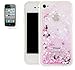 Produktbild Apple iphone 4/4s Hülle mit Panzerglas,Ultra Slim Silikon Soft TPU Crystal Clear Paillette Bling Bling Case,Glitzer Wasserdicht Shockproof Anti Slip Stoßfest Protection Durchsichtig Handyhülle Bumper Thin Silicon Tasche für Apple iphone 4/4s 3.5Zoll-[rosa]+Panzerglas/Schutzfolie/Displayschutzfolie