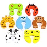 7 Stk. Baby Finger Klemmschutz für Türen | Türstopper mit 7 niedlichen Tiermotiven | Schaumstoff Kindersicherung | Einklemmschutz von Snapy - 5