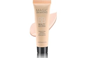 HAORQEE BB Cream Tinted Moisturiser Foundation, Hydrating Full-Coverage Tinted Moisturiser Face Women, Oil Control Lightweight Smoothing Color Correcting Cream for All Skin Types (01 Ivory)