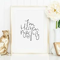 Kunstdruck, Sprüche Poster: Im Herzen Barfuß | Hochwertiges und festes Premiumpapier | Ohne Rahmen