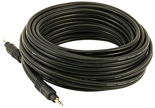 25ft Premium 3.5mm Stereo Male to 3.5mm Stereo Male 22AWG Cable (Gold Plated) - Black RS.3284 (30.00% Off) - Amazon