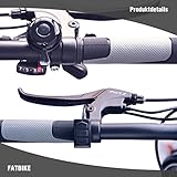 Fitifito Helsinki 26 Zoll Elektrofahrrad Fatbike E-Bike Pedelec, 36V 250W MXUS Heckmotor, Kenda 26 x 4,0 MTB Reifen, Matt Schwarz Grau - 5
