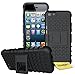 Produktbild iPhone 5S 5 / iPhone SE Handy Tasche, FoneExpert® Hülle Abdeckung Cover schutzhülle Tough Strong Rugged Shock Proof Heavy Duty Case für Apple iPhone 5S 5 / iPhone SE + Displayschutzfolie (Schwarz)