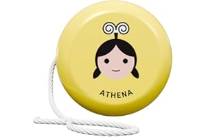 SYRAKOUS Mitoyoyo Athena, Yo-Yo STEM in legno, Gioco Didattico e Collezionabile, Sfida la Gravità, Vivi la Mitologia Greca! Per bambine e bambini dai 6 Anni, Dea della Sapienza e della Strategia