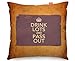 Produktbild Unbekannt VINTAGE Keep Calm And Drink Lots Pass Out Sofa Cushion Kissen - (45x45cm) Medium