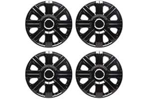 TOP TECH TopTech Torque 15 Inch Wheel Trim Set Gloss Black Set of 4 Hub Caps Covers