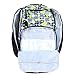 Damero Eco Travel Backpack Nappy Changing Bag with Insulated Bottle Pocket and Changing Pad(Green Dots)