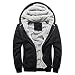 Produktbild Mantel Parka Herren Jacken Winterjacke Wärmejacke Wollmantel Cabanjacke Sweatjacke Kurzmantel Jacke Mantel Coat Jacke Kapuzenjacke Übergangsjacke Steppjacke Strickjacke Sportjacke LMMVP (XXL, Schwarz)