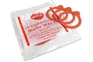 Weck 10 guarnizioni in gomma da 60 mm per modelli WECK 080 760 761 762 763 764 766 902