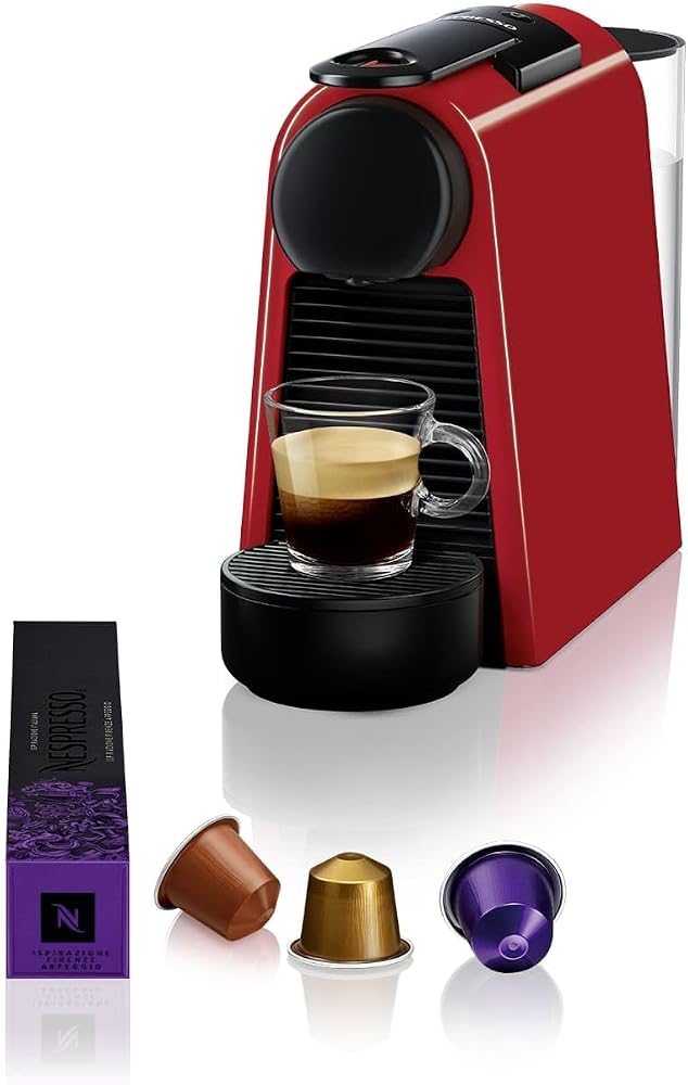 Nespresso Essenza Mini D30 Kapsüllü Kahve Makinesi, Kırmızı