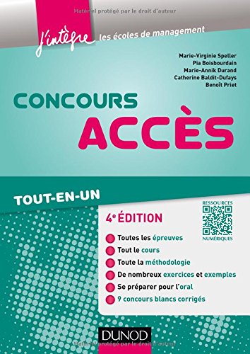 Concours Accès - 4e éd. - Tout-en-un Concours Accès - 4e éd. - Tout-en-un