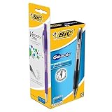 bic velocity gel pens Escribe suavemente. BIC 949843 Velocity - Bolígrafo de gel retráctil (12 unidades), color negro