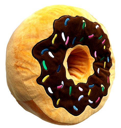 XL Plüsch Donut Kissen, Kuschelkissen extra dick & flauschig - 2