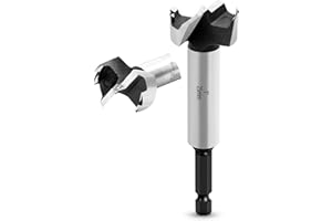 NICAVKIT 25mm Mèche Forstner Foret à Ailettes Plates, Foret à Bois Multi-Dents, Meche Bois Avec tige hexagonale Pour Le Perçage Dans Le Bois, Le Plastique, Le Contreplaqué