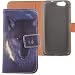 Produktbild Lankashi PU Flip Leder Tasche Hülle Case Cover Schutz Handy Etui Skin Für ZTE Blade A512 5.2" Wolf Design