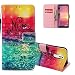Produktbild HMTECH Huawei Mate 20 Lite Hülle Luxus 3D das rosa Meer träumt Flip Standfunktion Karten Slot Bookstyle Brieftasche Taschen Schalen für Huawei Mate 20 Lite,3D Never Stop Dreaming