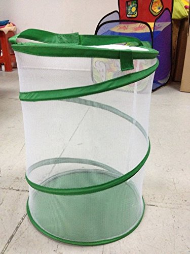 Pop Up Garden Bag wiederverwendbar Garten und Rasen und Leaf Bags faltbar tragbar Yard Waste Bag Insekten Carrier Netz lässt sich verstauen Live Schmetterling - 2