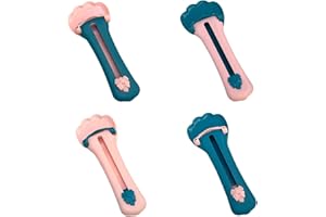 BestAlice Lot de 4 cuillères à presser en forme de griffe de chat - Cuillères à lécher pour chat humide - Friandises pour chat - Aliments liquides