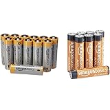 AmazonBasics Batterie alcaline AAA 1.5 Volt, Performance, confezione da 8 (l’aspetto potrebbe variare dall’immagine) & Pile S