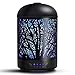 Produktbild SALKING Aroma Diffuser, Ultraschall Luftbefeuchter Oil Düfte Humidifier Aromatherapie Diffusor, 7 Farbwechsel Handgefertigt Wald Metall Diffusor für ätherische Öle für Kinder Haus Yoga Büro MEHRWEG