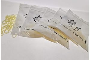 SMILEORTHO Elastici Bretelle Elastici 1/4 6.5 oz Forza Dentale Ortodontica Pesante Dentali Ortodontici Ortodonzia (5 sacchetti)