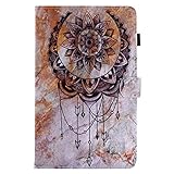 BONROY Samsung Galaxy Tab A 8.0 2015 T350 T355 Magnetic Cover, Pattern Thin Slim PU Leather Stand Credit Card Slots Holder Tablet Cases - Dreamcatcher