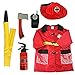 Produktbild Ritapreaty Rollenspiel Fire Chief Kostüm, Mantel-Kostüm-Set (6 PCS) Rollenspiel-Set für Kinder von 3 bis 6 Jahren