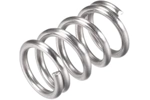 TA-VIGOR 10Pcs Extended Compressed Spring, 12mm OD,1.6mm Wire Size,20mm Length Durable Stainless Steel Small Dual Hook Tension Spring for Furniture Screen Doors Repair Projects