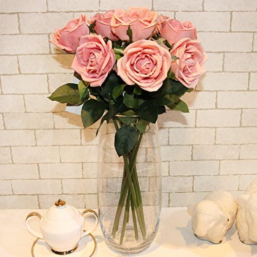 HUAYIFANG The Feeling Of The Rose Home Decor Rose Rose I Feel Better Decoration Flower Emulation Flower Light Flesh