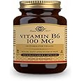 Solgar Vitamin B6 100 mg Vegetable Capsules - Pack of 100 - Supports Energy, Reduces Fatigue - Red Blood Cell Formation - Immunity - Vegan