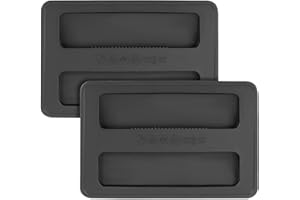 BOXOB 2pcs Couvercle Grille Pain, Noir en Silicone Couvercle de Grille-Pain 2 Tranches Couvercle Anti-Poussière pour Machine à Pain Couvercle Supérieur pour Appareil Grille-Pain