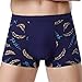 Produktbild Swallowuk 2PCS Unterhosen Herren Unterwäsche Shorts Atmungsaktiv Männlich Briefs Übergröße Höschen Drucken Boxershorts (4XL, Blau)