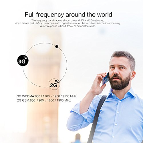 Cubot HAFURY UMAX (2017) Android 7.0 Nougat Smartphone ohne Vertrag 6 Zoll HD IPS Touch Dispaly mit 4500 mAh Akku, Dual SIM, 2GB Ram+16GB interner Speicher, 13MP Hauptkamera / 5MP Frontkamera, 2.5D gebogenes Kapazitiver Bildschirm, nutzbares GPS, Benachrichtigung LED, Gold