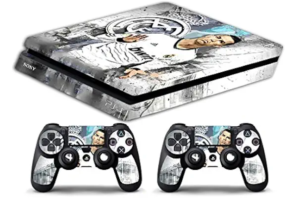 Skin Compatible para PS4 Slim HD - Limited Edition Decal Cover Adhesivo Slim Bundle (Cristiano Ronaldo)