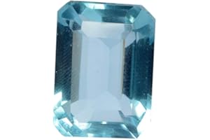 GEMHUB 20.50 Ct London Topaz Perfect Emerald Gem Stone Gemstone Faceted Blue London Topaz for Jewelry, gemstone, brazilia- blue topaz