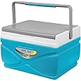 Pinnacle Thermoware Prudence Ice Cube Box, Trolley Style Cooler Box with Wheels, Holds Ice for Long Hours (11 Litre, Blue)