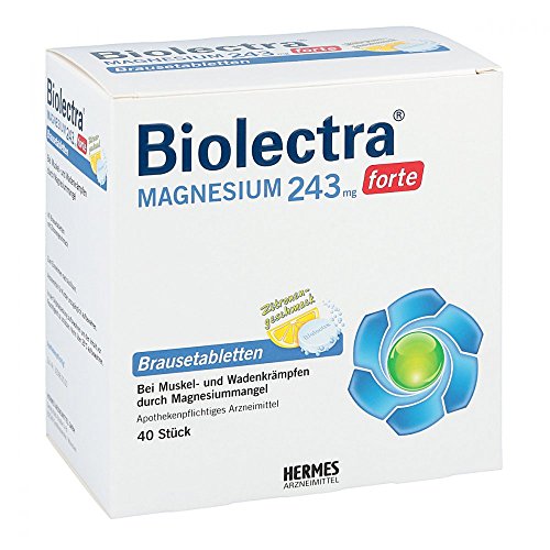 Biolectra Magnesium 243 Forte Lemon Effervescent Tablets Pack of 40