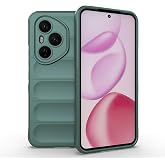 Zore Honor ile uyumlu 400 Pro Kılıf Esnek TPU Oyuklu Arka Y&uuml;zey Tasarımlı Zore Etnik Silikon Kapak Koyu Yeşil