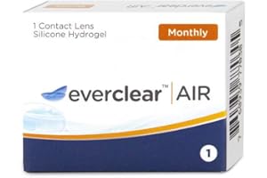 everclear AIR Monatslinsen weich, Silikon-Hydrogel, 1 Stück/BC 8.7 mm/DIA 14.0 mm / -0.50 Dioptrien
