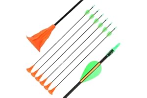 SHARROW Archery Sucker Arrows Fiberglass Arrows 29" Safe Suction Cup Arrows for Beginner Target Shooting Practice