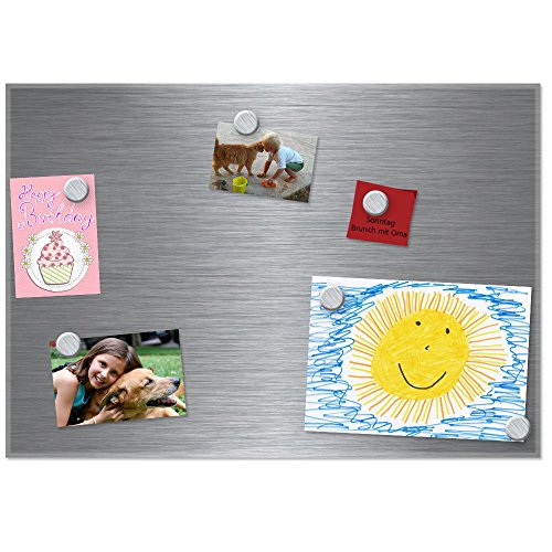 Memoboard – Küchentafel – Memotafel – Magnettafel Edelstahl 35x50cm - 2