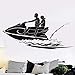Produktbild yologg Wassersport Vinyl Aufkleber Jet Ski Wandaufkleber Vinyl Skifahren Tapete Wohnkultur Meer Strand Jet-Ski Wand Fenster Aufkleber AY931