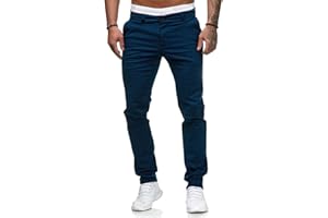 ORANDESIGNE Pantalon Chino Homme Coupe Ajustée Pantalon Chino Coupe Régulière Pantalons Décontractés Coupe Ajustée Pantalons Longs d'affaires